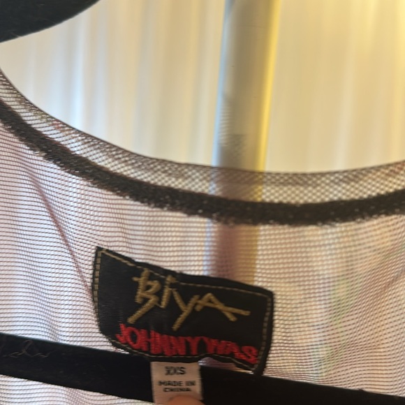 Johnny Was Kyler Mesh Dress Size XXS Embroidery w/ many loose threads throughout - Picture 14 of 14